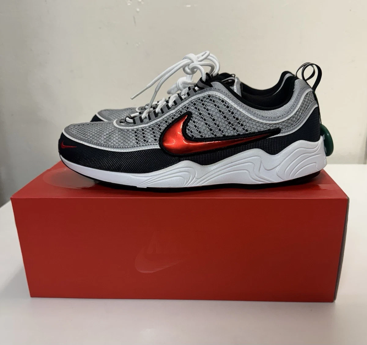 Nike Air Zoom Spiridon '16 2016 Silver Red for Sale | Authenticity