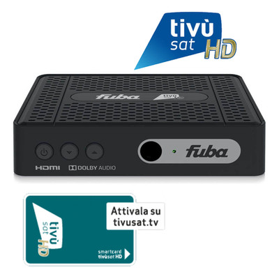 FUBA ODE718 Full HD HEVC H.265 Smartcard HDMI DVB-S2 Receiver + Tivusat HD Karte
