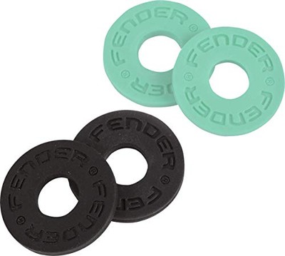 Fender Strap Blocks  4 Pack  Black and Surf Green From Japan