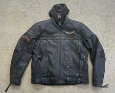 Harley Davidson 3-1 Rocker Wing Leather Jacket W/Hoodie 97037&ndash;15 Vm *Mens Large*