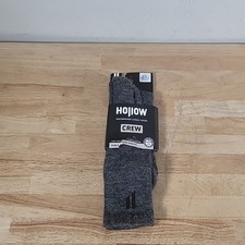 Hollow Performance Alpaca Crew Socks NWT Size Large Gray