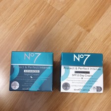 2x No7 Protect and Perfect Advanced Night+Day Cream -50ml each