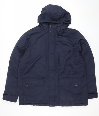 FB Sister Parka Jacke Herren blau 2XL mit Kapuze gefüttert