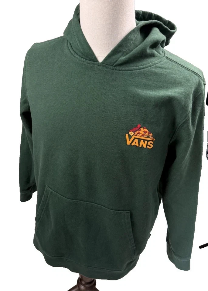 De colección Vans Off The Wall Verde You Want To Pizza Esta Sudadera con Capucha Gráfica Talla M Patín Foto 4 de 4