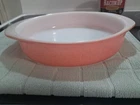 Vintage Pyrex 221 Desert Dawn Pink 8" Round Casserole Baking Dish