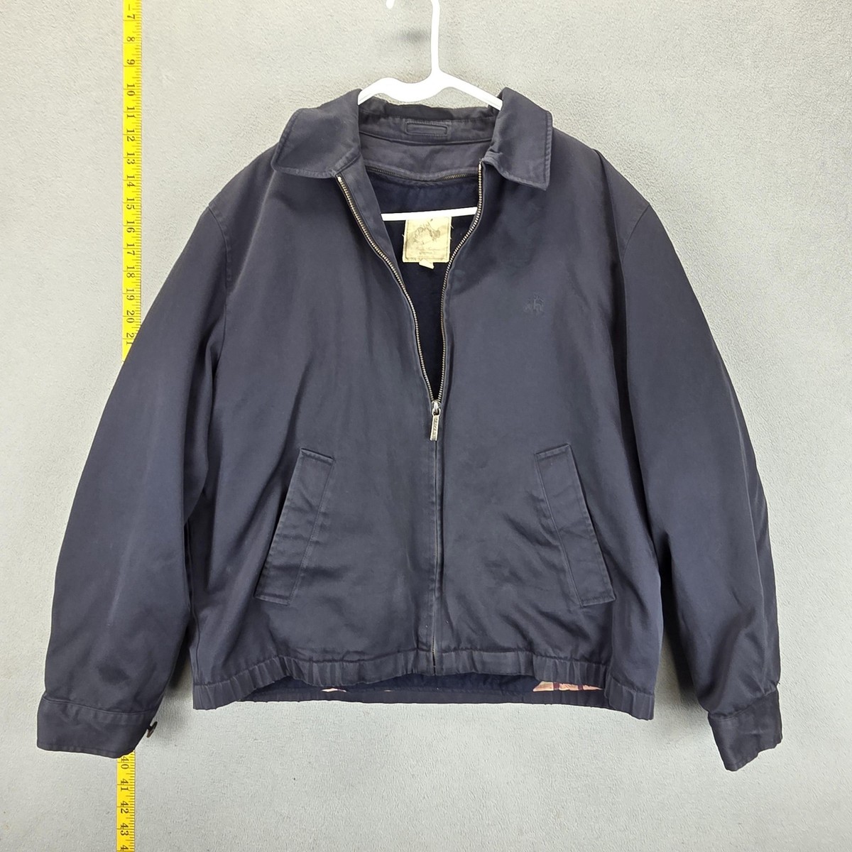 80s 90s USA製 BROOKS BROTHERS リバーシブル　ブルゾン Vintage Brooks Brothers Jacket Mens Medium Blue Canvas Bomber Zip