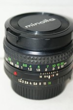 Minolta MD Rokkor-X Fast 50mm F1.4 Prime Lens