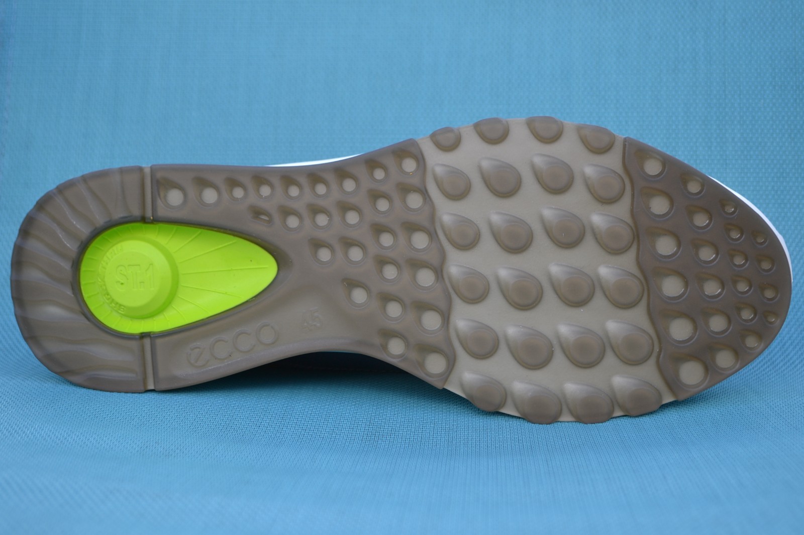 ECCO BNIB Mens Lightweight Shoe ST.1 Grey / Yellow UK 10.5 - 11 / EU 45 RRP £130 image 10
