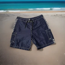 Pelagic Board Shorts Men 40 Cargo Blue  Beach Surf Swim Trunks Nylon 9” Fishing