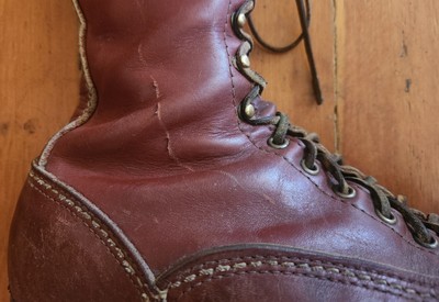 Bottes Wesco Jobmaster Cuir Marron Taille 42,5 - Derby Homme, Occasion Parfait état, USA