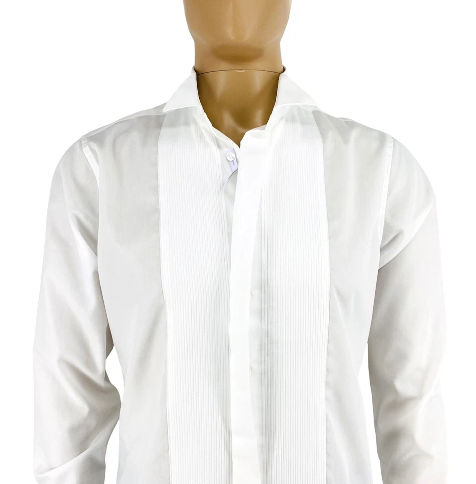 Seidensticker Hombre Blanco Formado 100% Vestido Camisero de Algodón Talla 38 S - Imagen 2 de 4