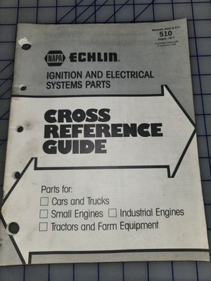 1977 NAPA Echlin Cross Reference Electrical Parts Catalog