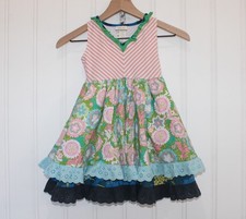 Matilda Jane Cake Walk Dress Girls Size 6 Boutique Floral Twirl Easter Spring