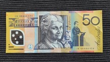 AUSTRALIA $50 Dollars 2009 VF+ Banknote SEMI SOLID IK09 444434