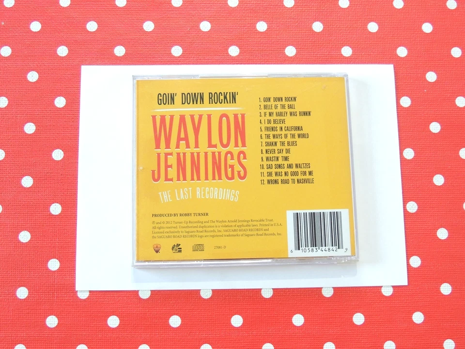 Waylon Jennings / Goin' Down Rockin': The Last Recordings - 12 Tracks CD Album - Bild 2 von 4