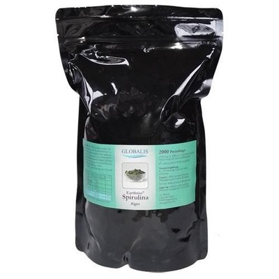 SPIRULINA 100% Premium Presslinge Globalis 2000 ST PZN 7028504