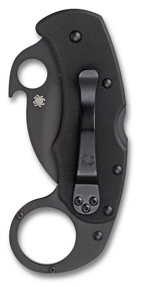 Spyderco Knife Karahawk Lockback Black G-10 VG-10 Steel C170GBBKP Pocket Knives - Image 2 of 4