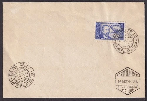 Spain #C117 1944 Mariano Pardo de Figueroa unaddressed First Day cover FDC