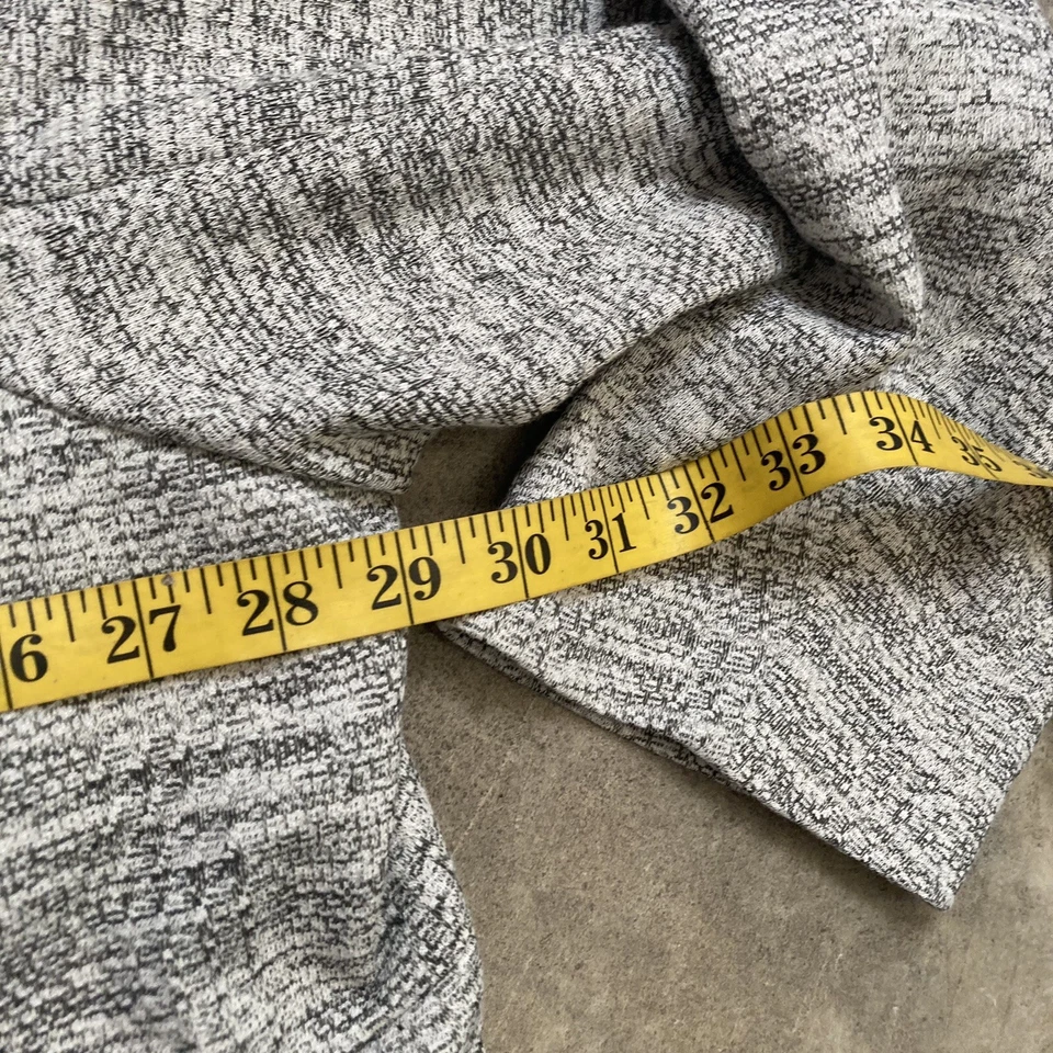 Blazer Torrid Feminino Plus 6X Texturizado Namorado Malha Trench Jacket Branco Preto - Imagem 3 de 4