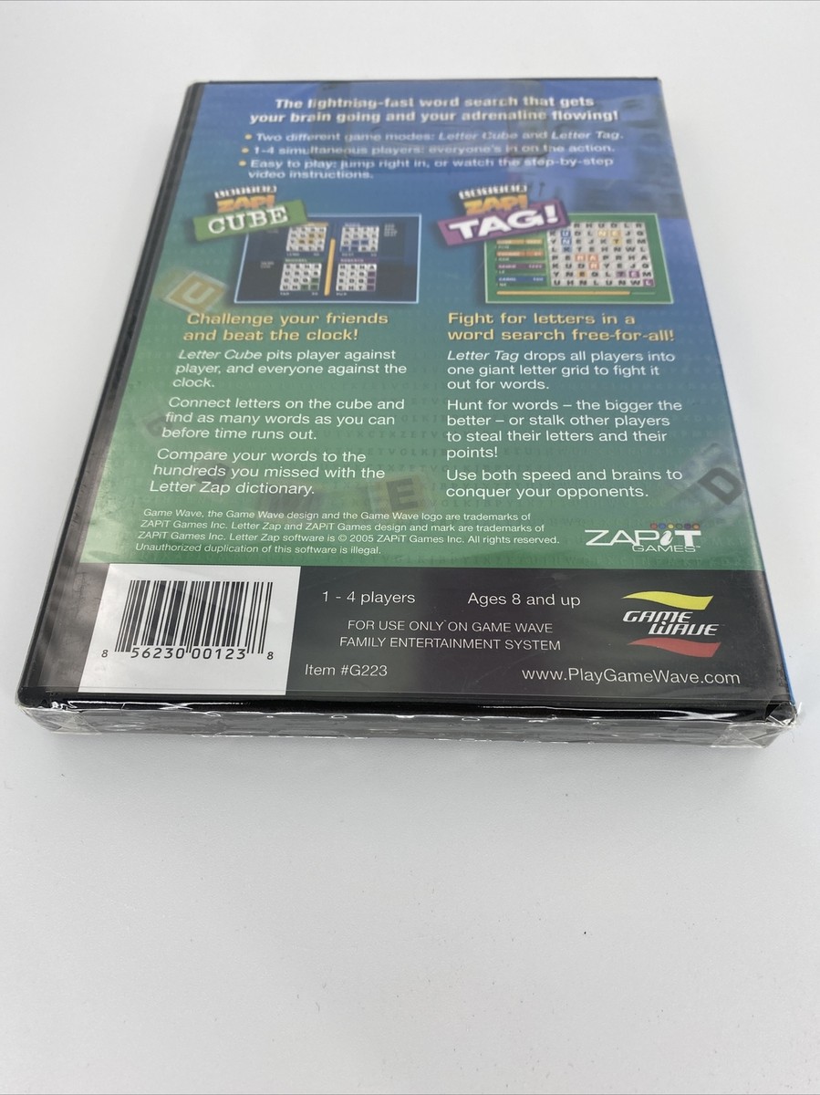 Letter Zap (Game Wave, 2005) New & Factory Sealed