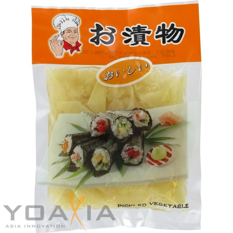 [ 150g / 100g ATG ] Ingwerscheiben WEIß / Sushi Ingwer / eingelegter Ingwer