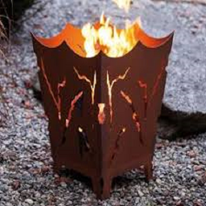 Edelrost Feuerkorb Mystik Dekoration Garten Feuerstelle Feuerkorb Schale Holz Ebay