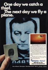 1969 Sperry Rand: One Day We Catch a Thief Vintage Print Ad