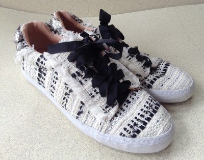zara tweed sneakers