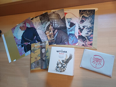The Witcher Ronin Manga Englisch Kickstarter Exklusive Paket Figur Karten