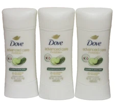 Dove Advanced Care Invisible+ 48HR Deodorant Cucumber & Cactus Water 2.6Oz 3 PK