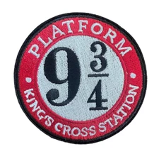 Potter Platform 9 3/4 Kings Cross Movie Magic Patch, Iron On/Sew On
