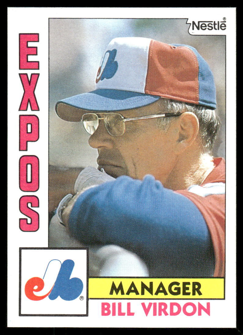 1984 Topps Nestle #111 Bill Virdon - NM+