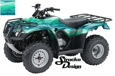 Blue Teal Diagonal Water Color Vinyl Graphic Wrap Kit ATV UTV Golf Cart US Made 