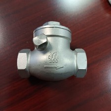 1/2" Swing Check Valve WOG 200 PSI PN16 Stainless Steel SS316 CF8M Valves