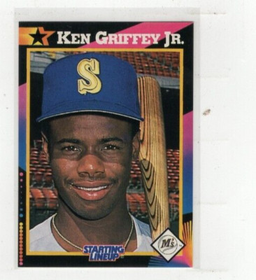 1992 Ken Griffey Jr Starting Lineup Card Free Shipping (E1282)