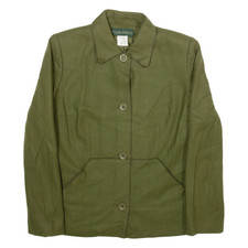 Harve Benard Womens Blazer Jacket Green Wool M