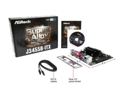 ASRock J3455B-ITX Intel Quad-Core Processor Mini ITX Motherboard / CPU Combo