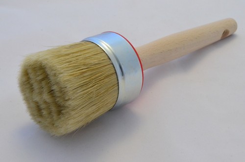 3 di Pennelli Tondi in Setola Pura 55mm, Pittura Gesso Shabby Chic, Cera e Olio. - Foto 7 di 12