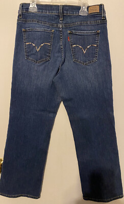 levis 512 perfectly slimming bootcut jeans waist flat across 15 crotch to hem27 