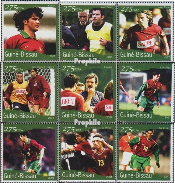 Guinée-bissau 1352-1360 neuf avec gomme originale 2001 Football-WM 2002 - Photo 1/1