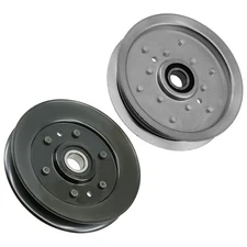 Caltric V-Idler & Flat Deck Pulley Set for John Deere X330 X350 X354 X370 42"