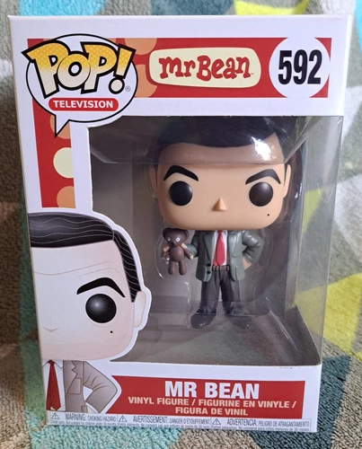 Mr Bean Pop 592 - Mr Bean Funko Pop! Vinyl 2018 Vaulted + Protector
