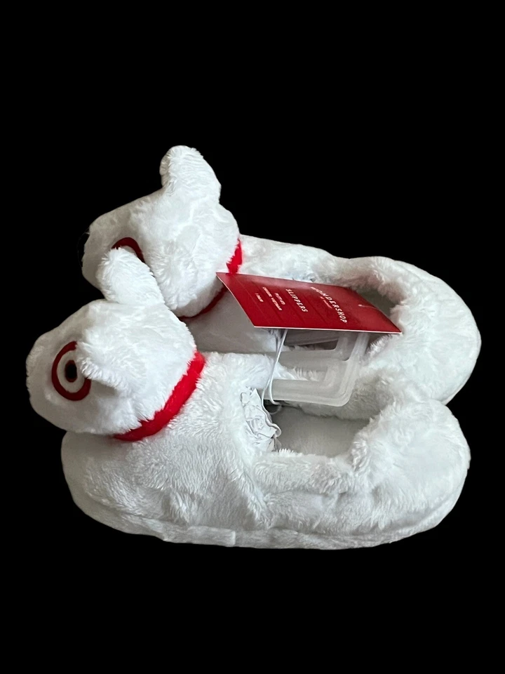 Wondershop цель Bullseye собаки ребенка ясельного возраста тапочки новый с Ярлыками мальчиков девочек - Изображение 2 из 4