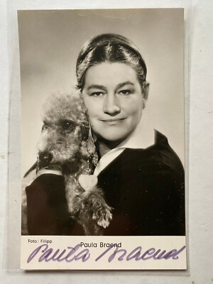 Paula Braend - Theatre / Film - Original Autograph - Size 14 x 9 cm