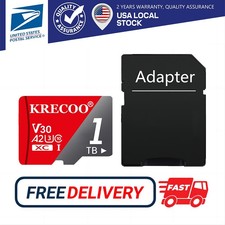KRECOO 256GB 1TB SD Card SDHC HD Memory Card Class 4 for Digital Cameras Video