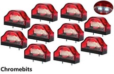 10x Targa Luci Lampada LED Posteriore 12V Camion Autocarro Rimorchio Cabina