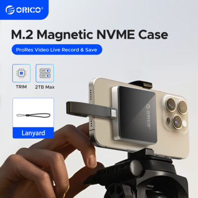 ORICO Magnetisches M.2 NVMe 2230 SSD Gehäuse Kompatibel für iPhone 15 Pro Max DE