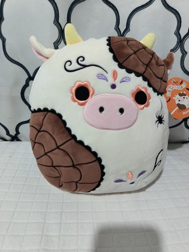 Squishmallows 12" Ronnie the Cow Day Of The Dead NWT - Picture 2 of 8