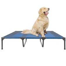 Suddus Elevated Dog Bed Waterproof Outdoor Portable Raised Cooling Pet Cot XL Bl