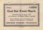 Vegesack-Bremer Volcano-2 Mark-1914-Series I